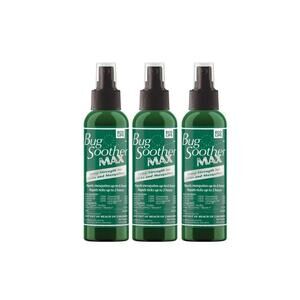 New 3 Pack BUG SOOTHER MAX Repellant Spray 4 oz each Natural